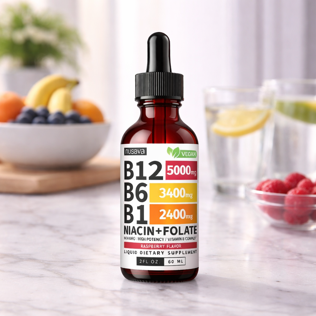 2 Unidades Mega B Complex 5000mg con B12, B6, B1: Energía y vitalidad diaria