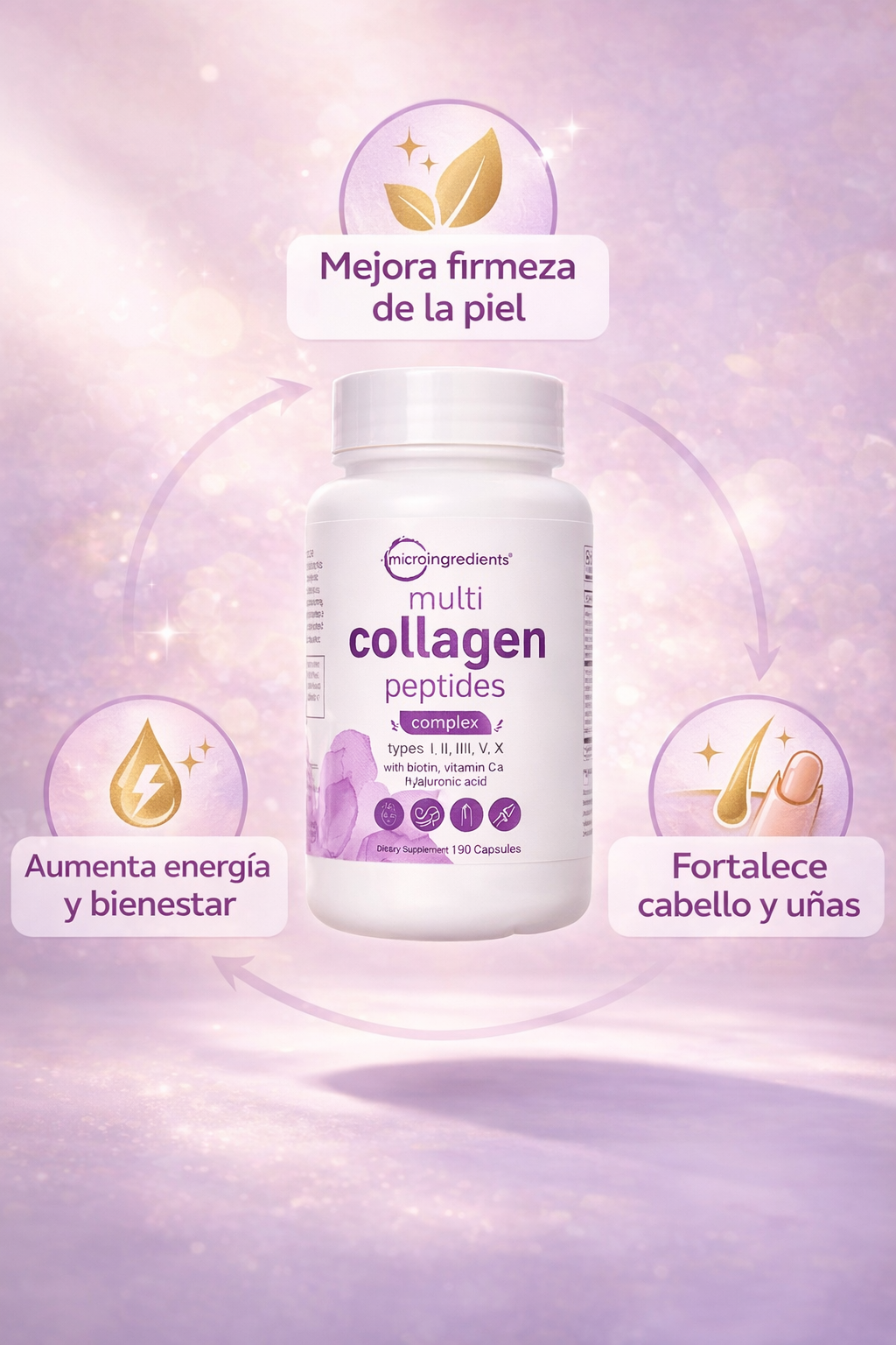 Multicollagen Peptides: Piel firme, cabello y uñas fuertes