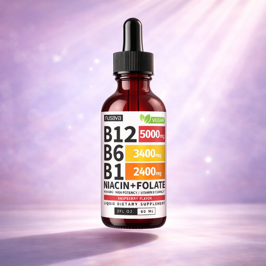 2 Unidades Mega B Complex 5000mg con B12, B6, B1: Energía y vitalidad diaria