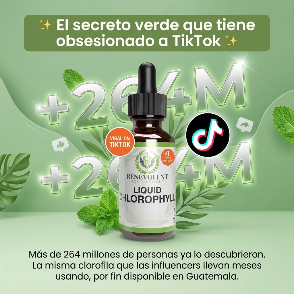 Clorofila Líquida Benevolent: Detox Verde Natural