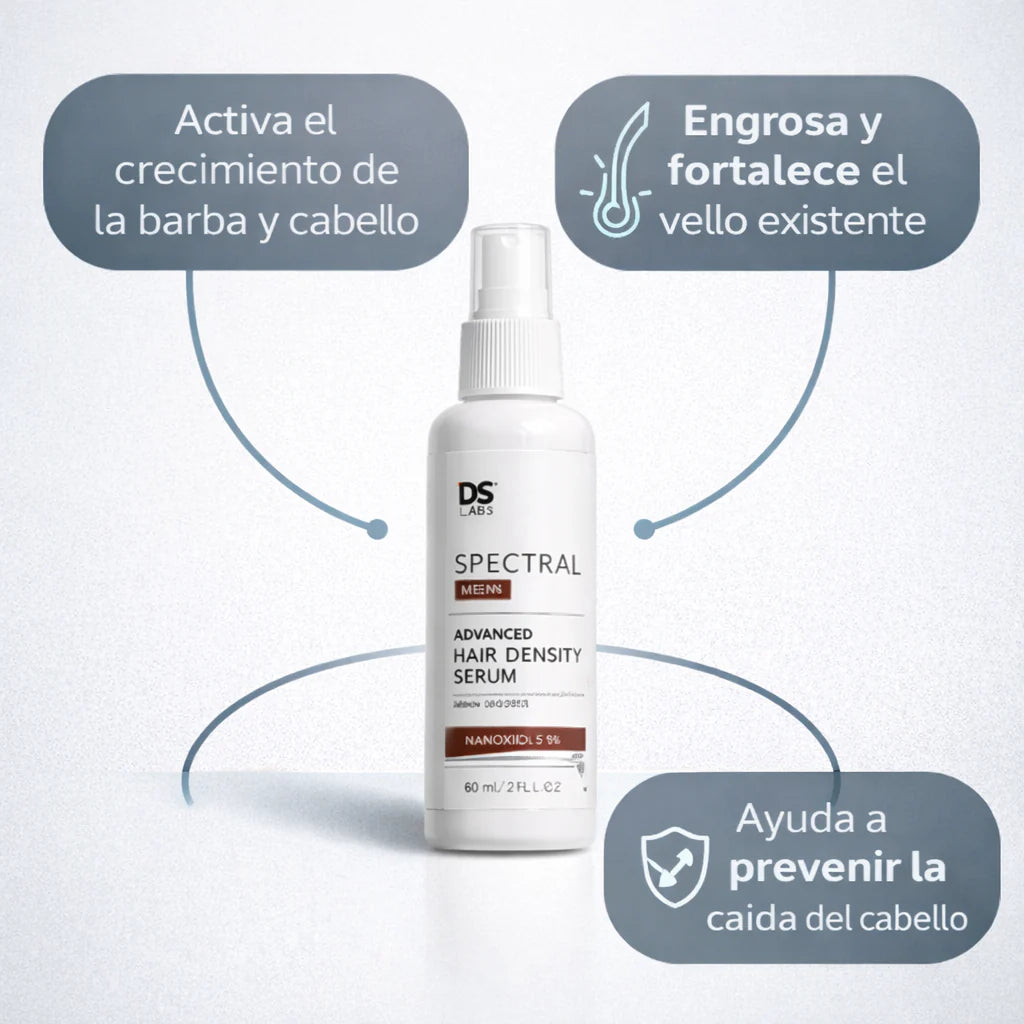 Spectral Men's :Recupera densidad en barba y entradas + PDF edición privada capilar