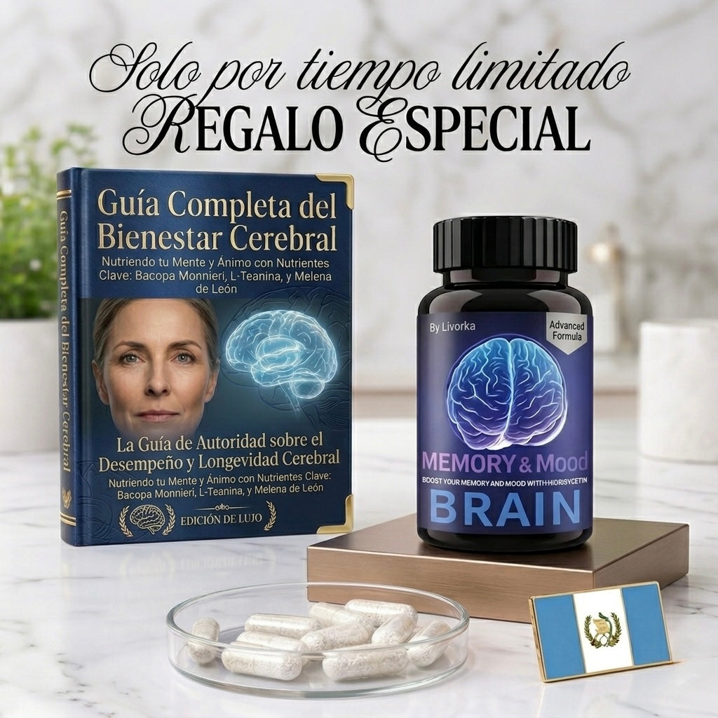 Memory Brain: Suplemento avanzado en cápsulas que potencia la memoria, mejora la claridad mental y equilibra el estado de ánimo para un rendimiento cognitivo completo