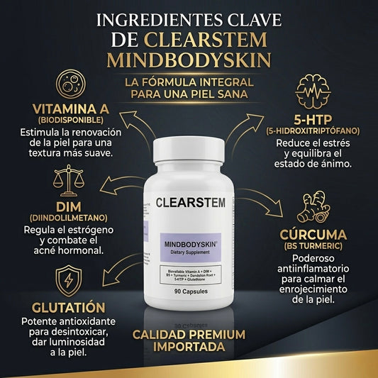 CLEARSTEM: Cápsulas Anti Acné Hormonal Suplemento #1 de EE.UU